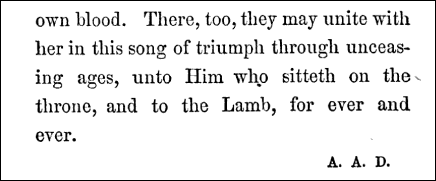 An excerpt from the end of Lillie Rose Brown